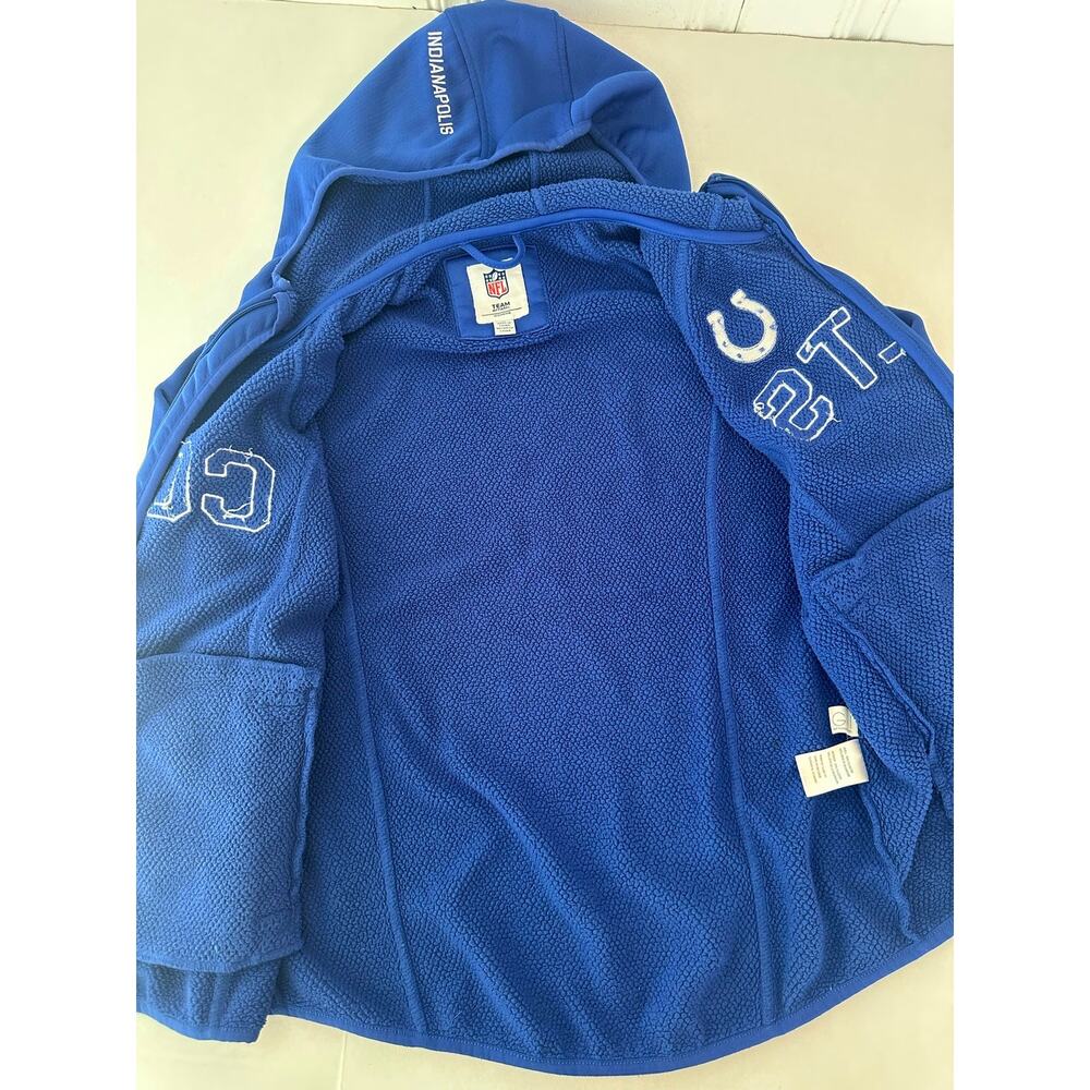 NFL Team Apparel Indianapolis Colts Women's Full-Zip Fleece Hoodie Size M - Picture 5 of 9